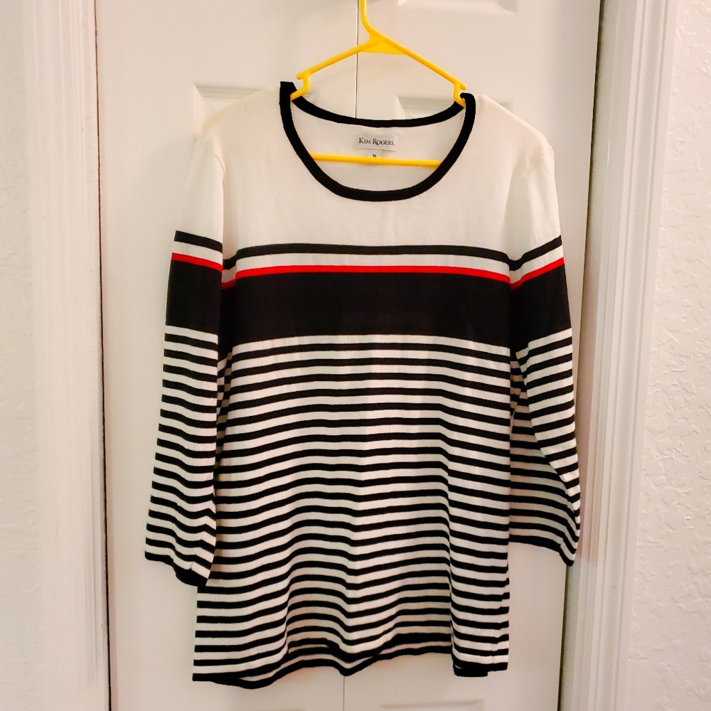 XL Striped Kim Rogers Sweater
